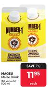 Mageu Maize Drink (All variants)-500ml Each
