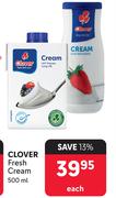 Clover Fresh Cream-500ml Each