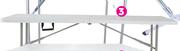 Campmaster 1.8HDPE White Folding Table-Each