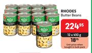 Rhodes Butter Beans-12 x 410g