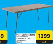 Steel Canteen Table-Each