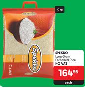 Spekko Long Grain Parboiled Rice-10Kg Each