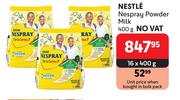 Nestle Nespray Powder Milk-16 x 400g 