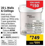Fired Earth Walls Ceilings 561201, 602544-20Ltr