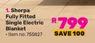 Pure Pleasure Sherpa Fully Fitted Single Electric Blanket