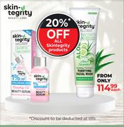 Skin Tegrity Face Care Products-Each