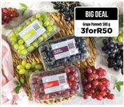 Grape Punnets-For 3 x 500g