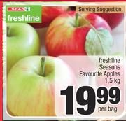 Spar Freshline Seasons Favourite Apples-1.5kg Per Bag