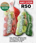 Fuji, Kanzi, Mahana Red, Granny Smith, Braeburn Or Crisp Pink Apple Econopacks-For Any 2 x 1.5Kg