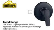 Builders Trend Range (Shower Mixer) Matt Black 850021523