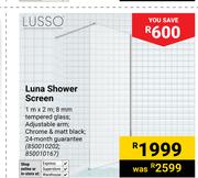 Lusso Luna Shower Screen 1m x 2m 850010202, 850010167
