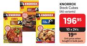 Knorrox Stock Cubes (All Variants)-10 x 24's