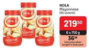 Nola Mayonnaise (All Variants)-6 x 750g