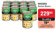 Rhodes Butter Beans-12 x 410g