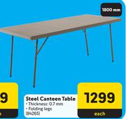 Steel Canteen Table-Each