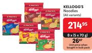 Kellogg's Noodles (All Variants)-8 x 5 x 70g