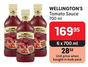 Wellignton's Tomato Sauce-6 x 700ml