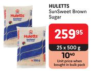 Huletts Sun Sweet Brown Sugar-25 x 500g