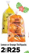 Lemon Or Orange Thriftpacks-For 2