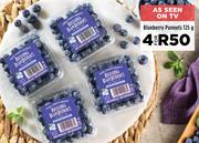 Blueberry Punnets-For 4 x 125g