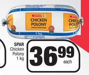 Spar Chicken Polony-1Kg Each