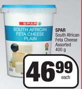 Spar South African Feta Cheese Assorted-400g Each