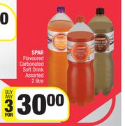Spar Flavoured Carbonated Soft Drink Assorted-For 3 x 2L