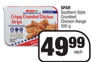 Spar Southern Style Crumbed Chicken Range-500g Each