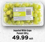 Imported White Grape Punnets-500g Each