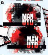 Butterfly Manchester United Set A4 Pre Cut Book Covers-Per 5 Pack