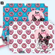 Butterfly Donut Set A4 Pre Cut Book Covers-Per 5 Pack