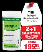 TIBB Septogard Natural Antibiotic 120 Tablets- Each