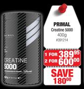 Primal Creatine 5000- For 1 x 400g
