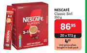 Nescafe Classic 3In1-20 x 17.5g