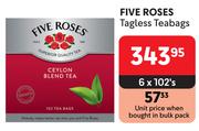Five Roses Tagless Teabags-6 x 102's Pack
