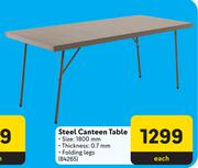 Steel Canteen Table