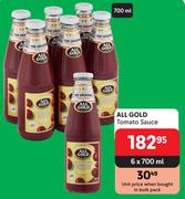 All Gold Tomato Sauce-6 x 700ml