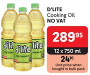 D'Lite Cooking Oil-12 x 750ml