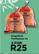 Grapefruit Thriftpack 4's Pack-For 2 Packs