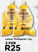 Lemon Thriftpacks-For 2 x 1kg
