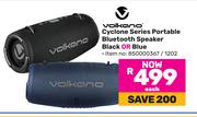 Volkano Cyclone Series Portable Bluetooth Speaker (Black Or Blue)-Each