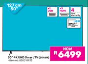 Hisense 127cm (50") 4K UHD Smart TV 50A6N