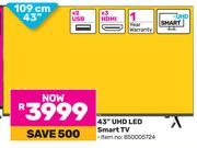 JVC 109cm (43") UHD LED Smart TV