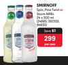 Smirnoff Spin, Pine Twist Or Storm NRBs-24 x 300ml Per Case