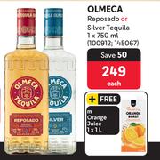 Olmeca Reposado Or Silver Tequila-750ml Each