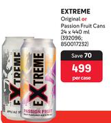 Extreme Original Or Passion Fruit Cans-24 x 440ml Per Case