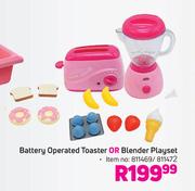 Battery Operated Toaster Or Blender Playset