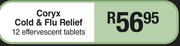 Coryx Cold & Flu Relief-12 Effervescent Tablets