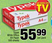Typek White Office A4 Paper 500 Sheets-Per Pack