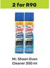 Mr Sheen Oven Cleaner-For 2 x 300ml 